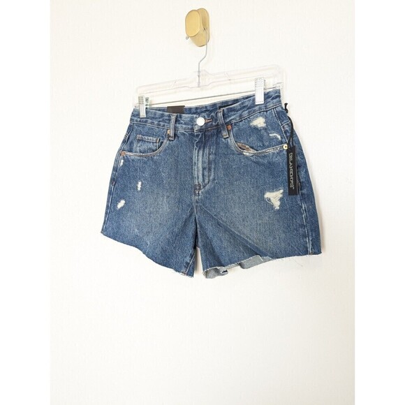 Blank NYC The Perry Mom Shorts Size 26 Blue Denim - Picture 2 of 11